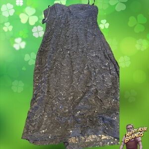 Windsor Wrap Dress Women Size XS Sequin Mini Formal Cocktail Strappy Coquette